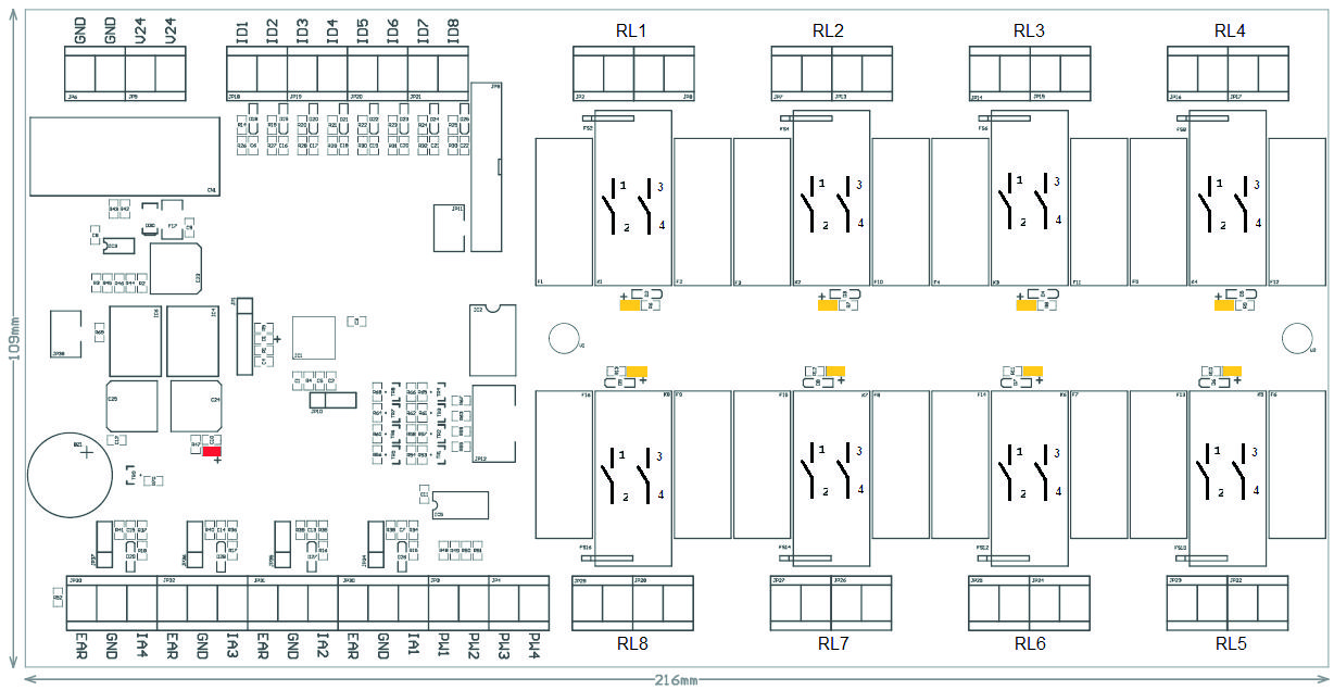 Schema tecnico P884+